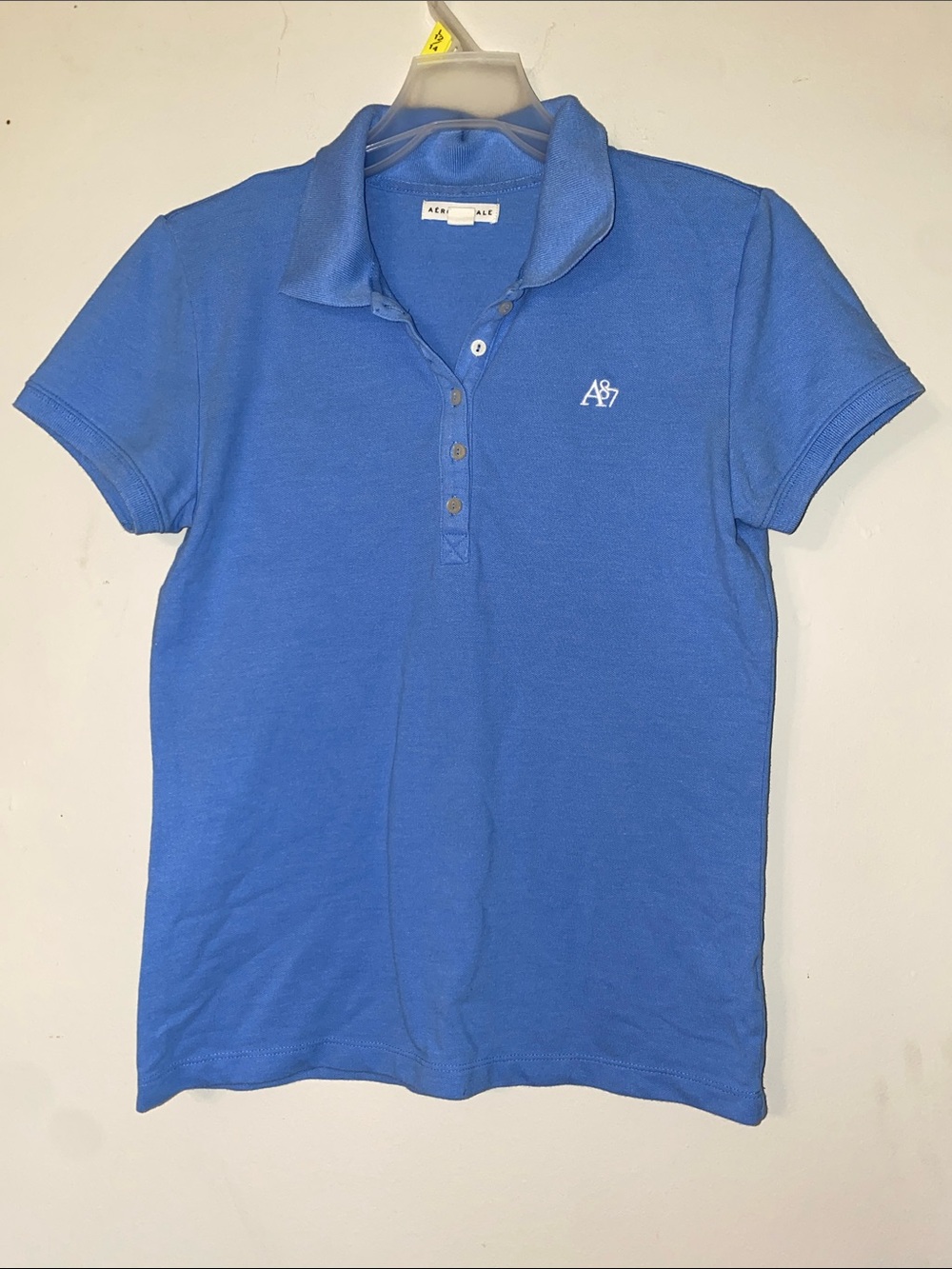Aeropostale Blue Polo Tee with A87 Logo